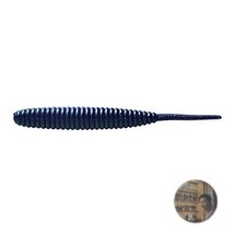 Deps Death Adder 5 Soft Worm June Bug #29 Bass Fishing Lure New