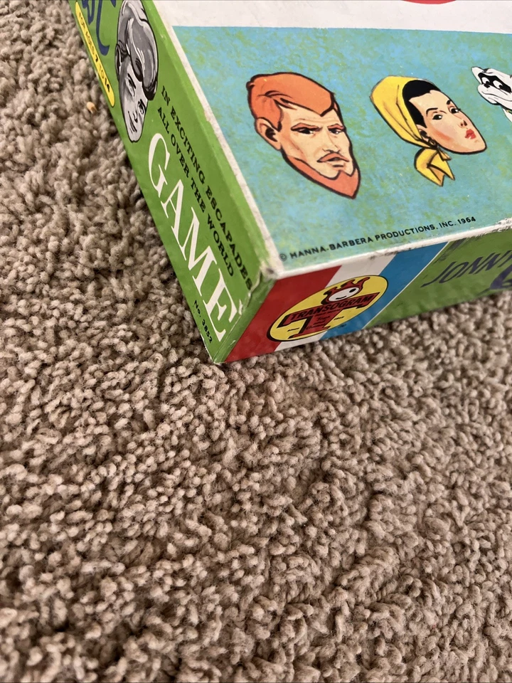 1964 Jonny Quest Board Game by Transogram NOS Unplayed - Image 2 of 4
