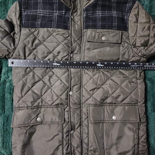 Cole Haan Mens Mixed Media Diamon Quilted Jacket In Olive Size Medium NWOT - Picture 14 of 17