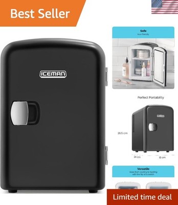 Compact 4L Iceman Personal Fridge - Portable Cooling & Heating for Travel