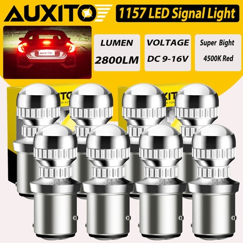 AUXITO 1157 3157 7440 LED Señal de giro Bombillas CANBUS Anti Hiper Ámbar Rojo A+ - Imagen 36 de 46