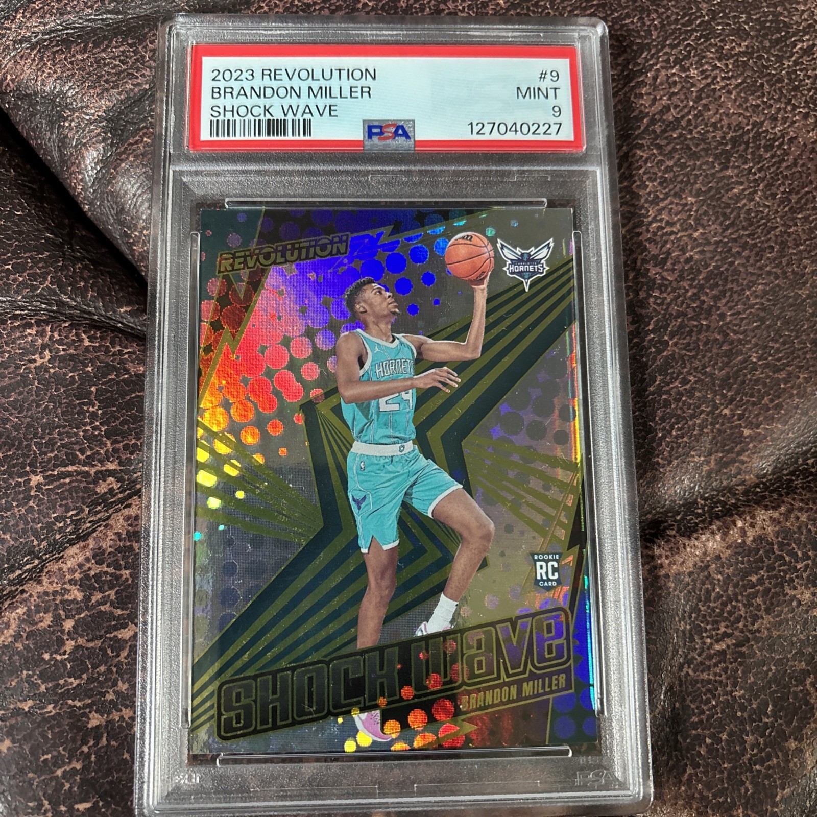 2023-24 Revolution - Shockwave - Brandon Miller #9 - PSA 9 HORNETS (RC)