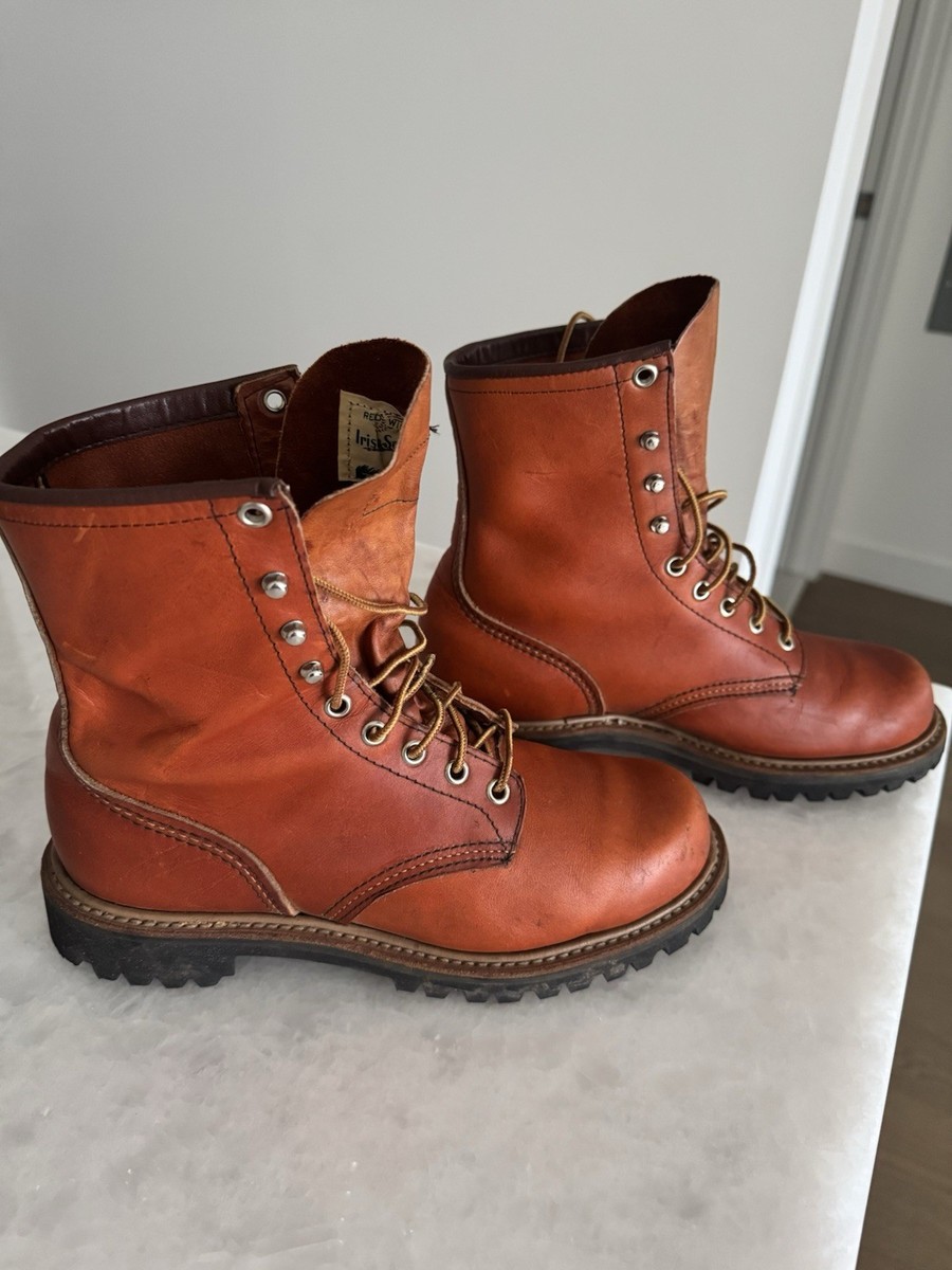 Vintage Red Wing/Irish Setter 899 Hunting Logger Work Boots Sz C Made  In USA