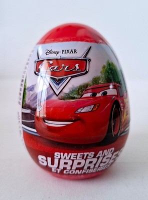 Disney Pixar Cars Vintage Kunststoff Mystery Ei mit versteckter Überraschung fabrikversiegelt