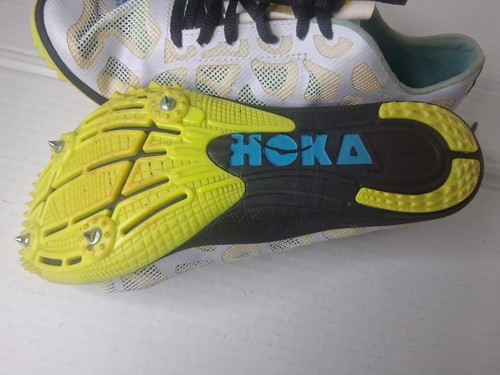 Womens Hoka one Track Spikes Size 7.5 Rocket - Picture 5 of 5