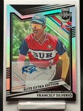 2022 Panini Elite Extra Edition Baseball - Francely Silverio Signatures #188