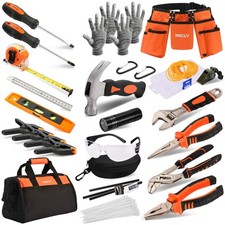 INCLY 95 PCS Real Tool Set, Small Real Hand Tools Kit, Construction Learning ...