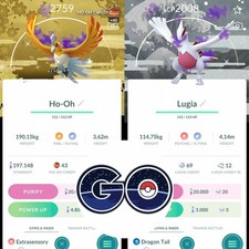 Pok mon Go - Shiny Shadow Ho-Oh - Lugia Special Background   Mini PTC or TRADE