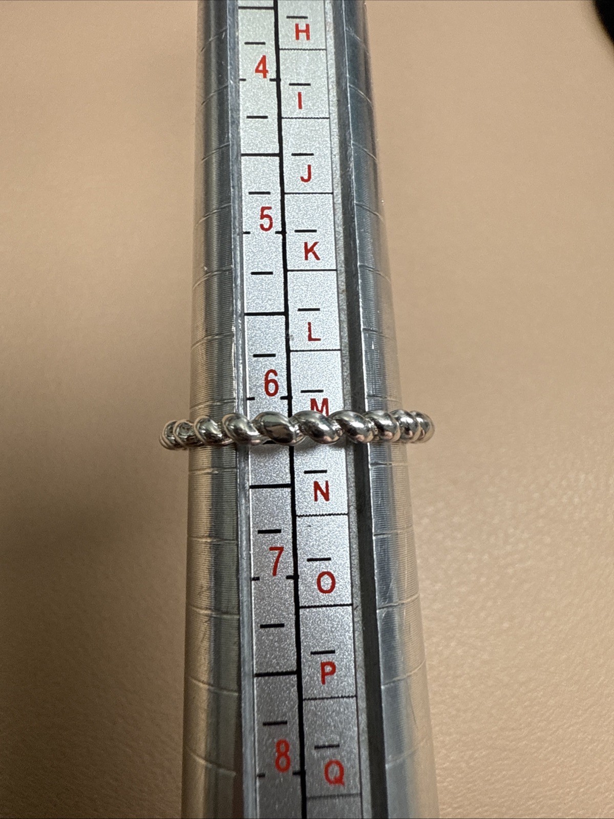 Amethyst Sterling Silver Stack Ring Size 6.25 - image 6