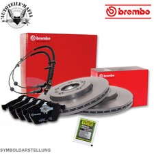 BREMBO Bremsensatz Bremsscheiben Bremsbelag + Petec Paste vorne für BMW