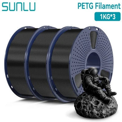 SUNLU 3 KG PETG filamento stampante 3D 1,75 mm PETG 1 KG/bobina per stampanti 3D FDM