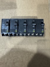 New Lot of 5 Square D QO240 40Amp 120/240V 2-Pole Plug-In Circuit Breakers