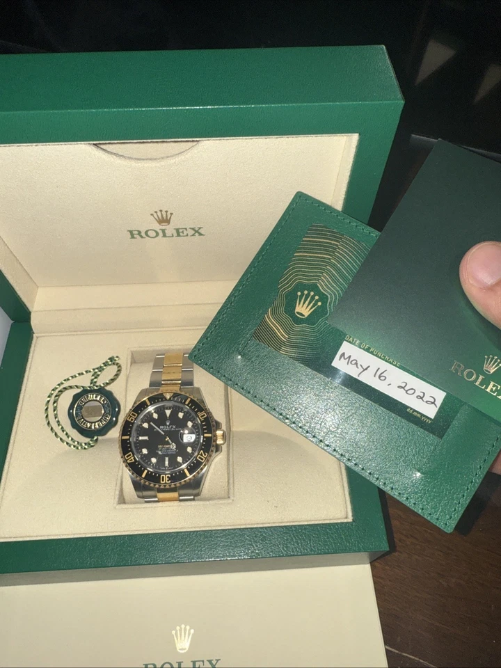 Rolex Sea-Dweller 126603 Oro 18k 43mm Dos Tonos Oyster Esfera Negra Acero Juego Completo Foto 4 de 4
