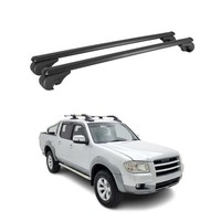 DachträGer GrundträGer FüR Ford Ranger II 2006-2011 TÜV Aluminium Schwarz 2Tlg