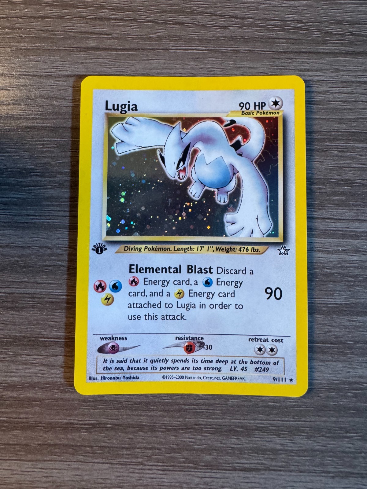 Lugia 9/111 First Edition Neo Genesis Holo - LP