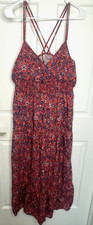 Universal Thread Women's Floral Maxi Strappy Sundress Sz M Cottagecore Boho