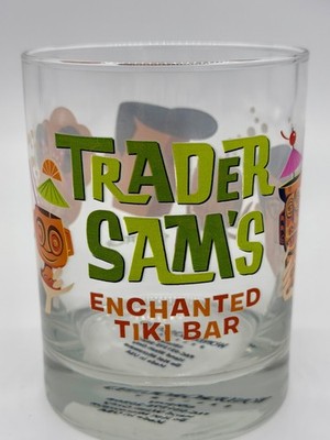 Disney Parks SHAG Trader Sam's Enchanted Tiki Bar Rocks Glass Cocktail Cup NWT