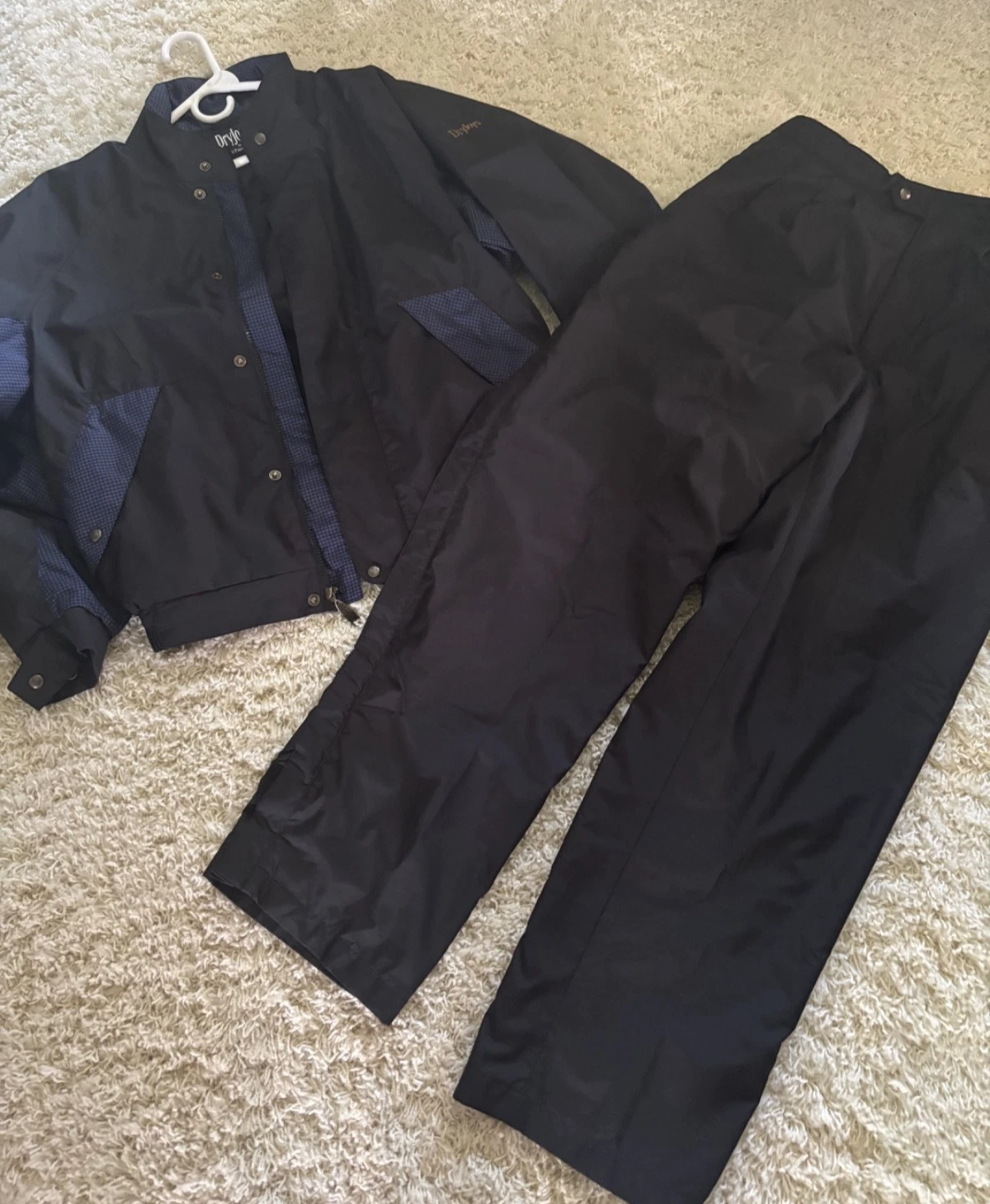 DryJoys by Foot Joy Men's Rain Suit Jacket & Pants M Set Golf Activeware