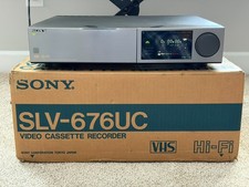 Vintage Sony SLV-676UC HIGH END VHS Video Cassette Recorder FULLY RESTORED VCR