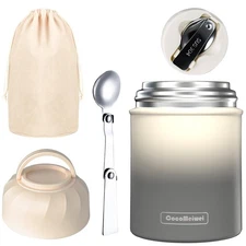 Soup Thermo for Hot Food & Drinks, Thermo Lunch Box for Kids, 17oz Vacuum Ins...