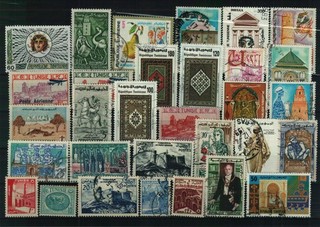 Tunesien Briefmarkenlot 1 Steckkarte postfrisch/gestempelt