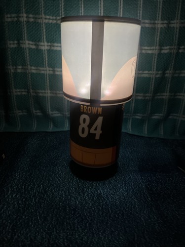 Lámpara con logotipo de proyección Game Night Lights NFL Antonio Brown Pittsburgh Steelers