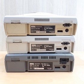 LOT 3 Sega Saturn Console broken for parts JUNK Japan White & Gray HST-3220 3200