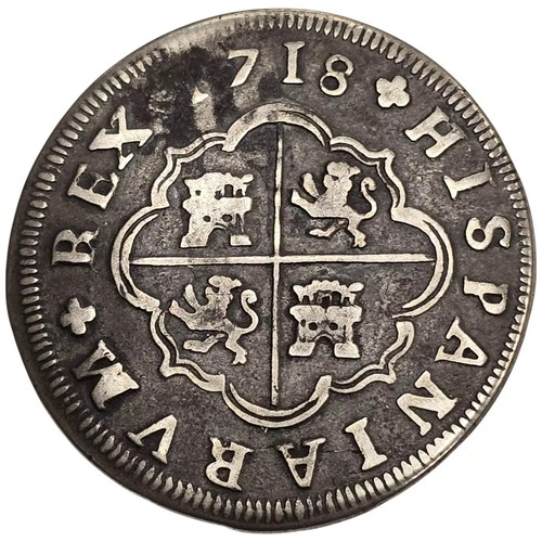ESPAÑA. FELIPE V. 4 REALES. 1718. SM. - Picture 2 of 2