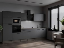 Cucina Cucina Linea Cucina Eiche York Grigio Opaco Oliver 340 CM Respekta