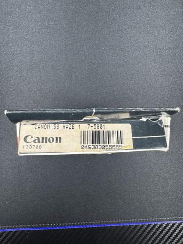 Canon 58mm Haze - 1 Lens Filter Genuine Made In USA - Picture 2 of 4
