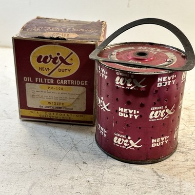 New Vintage Genuine Wix Heavy  Duty Oil Filter Cartridge PC-100 Ac C-115 R-115