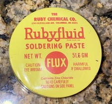 1980 s Rubyfluid Soldering Paste 2.5 D