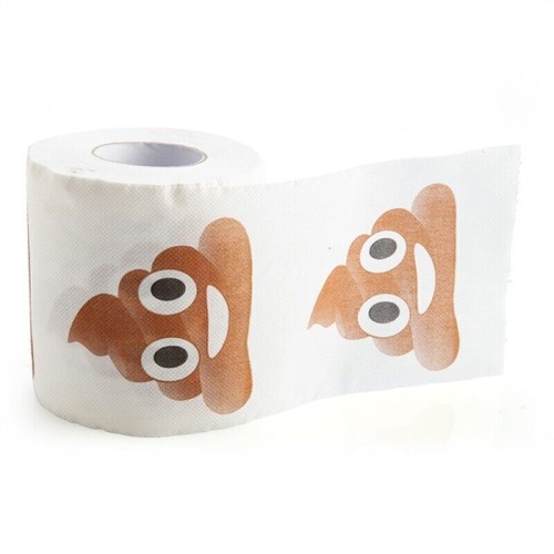 PILE OF POO EMOJI TOILET PAPER Kool face Toilet Paper Brand New - Bild 6 von 10