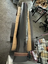 High Level Chinese Aged Fir Guqin 7-stringed Zither Instrument - Zhong Ni Style