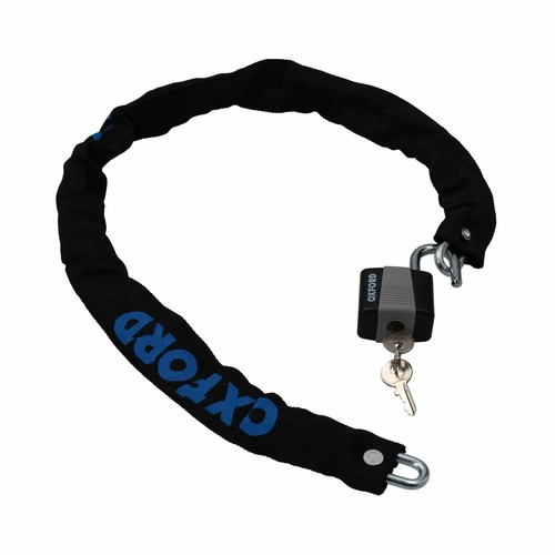 40 mm Candado y Cadena 6 x 900 mm Bicicleta Ciclismo Manga de Paño Bloqueo de Seguridad 2 Llaves - Imagen 3 de 5