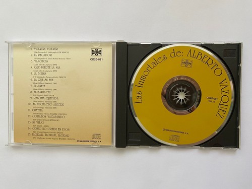 ALBERTO VAZQUEZ - LAS INMORTALES DE ALBERTO VAZQUEZ - 1996 MEXICAN CD ALBUM, - Imagen 3 de 3