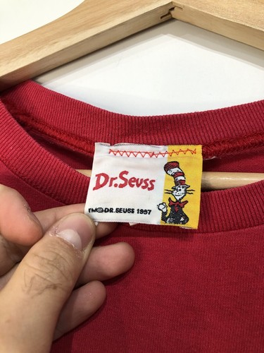 Vintage Cat In The Hat Shirt XL Extra Large 1997 90s Dr. Seuss Big Print Rare - Picture 6 of 8