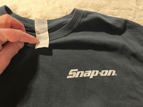SNAP ON BUILT FOR THE CAUSE VINTAGE STEEL LOGO Shirt Size LARGE - Picture 2 of 3