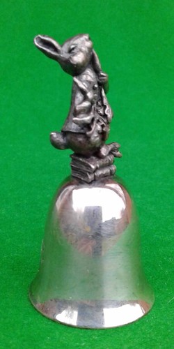 NEW ENGLAND BEATRIX POTTER - SELECTION OF SILVER PLATED BELLS. - Foto 88 di 141