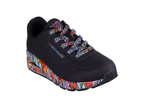 SKECHERSWOMENS UNO X GOLDCROWN Low Top Women's Casual Fashion Sneaker - Picture 6 of 10