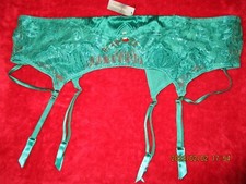 ANN SUMMERS GREEN WASPIE SUSPENDER SIZE XXL 24-26 NWT 'THE HEADTURNER'