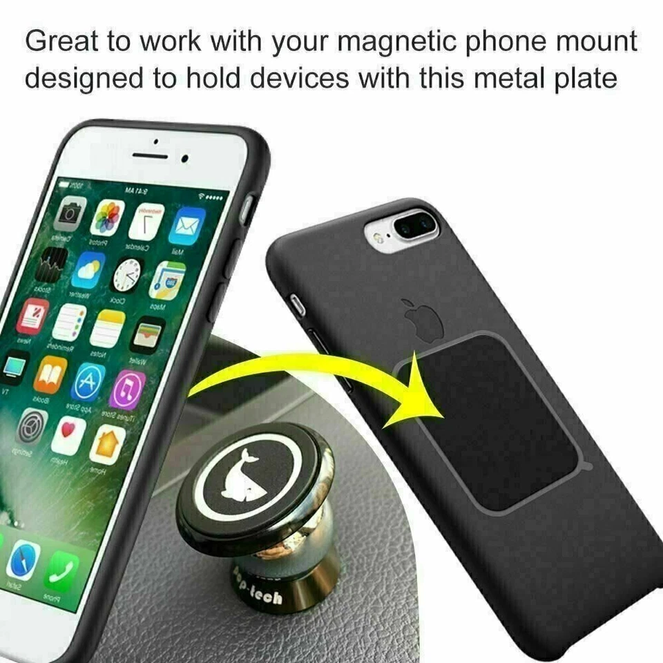Metal Plates Adhesive Sticker Replace For Magnetic Car Mount Phone Holder lot - Image 2 of 4