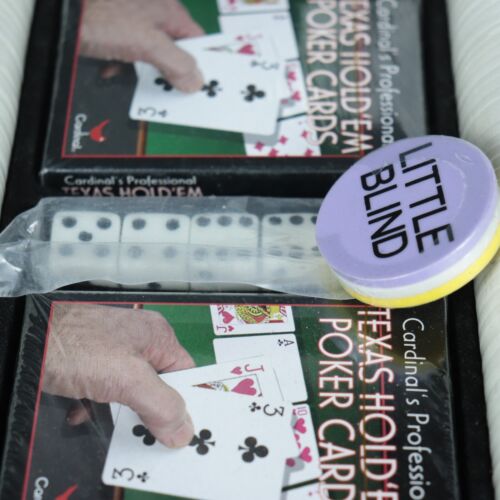 Cardinal's Texas Hold ' Em Tournament Heavy Poker Chip Set (400) with Case - Picture 3 of 9