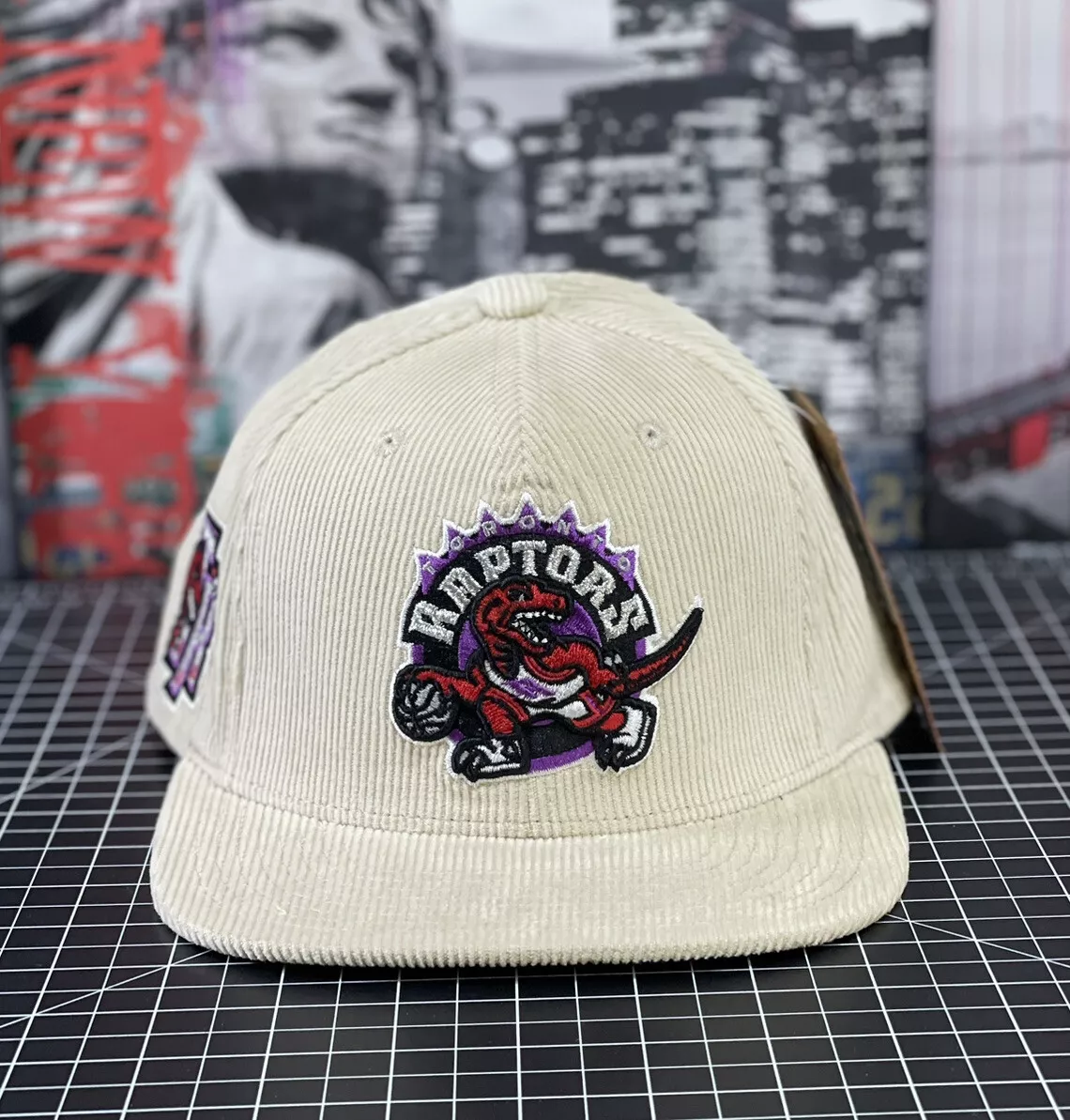 Mitchell & Ness NBA Toronto Raptors Off Cord SnapBack Off White Hat SH22115 New Mitchell & Ness NBA Toronto Raptors Off Cord SnapBack Off White Hat SH22115 New