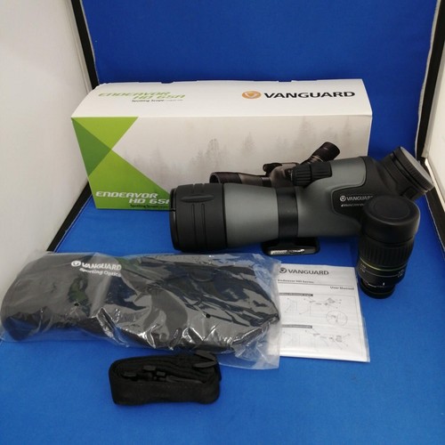 Vanguard Endeavor HD 65A 15-45X65 Angled Spotting Hunting Scope - ED Lens Used - Picture 12 of 12
