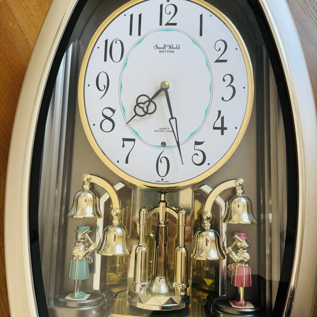 Small World Rhythm 4MH740 Mechanical Wall Clock 6 Melodies Tested