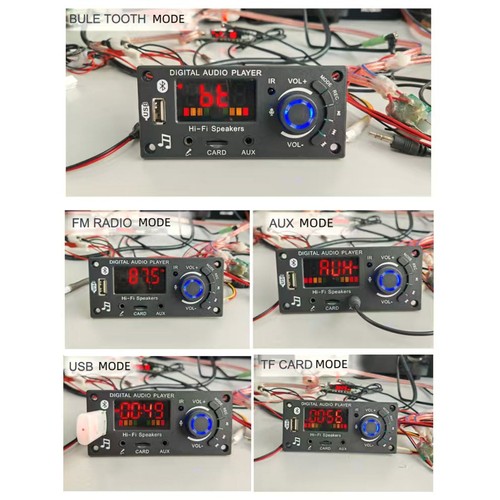 Bluetooth MP3 Decoder Board 2*50W Amplifier Audio Player Car FM Radio Module - Picture 4 of 12