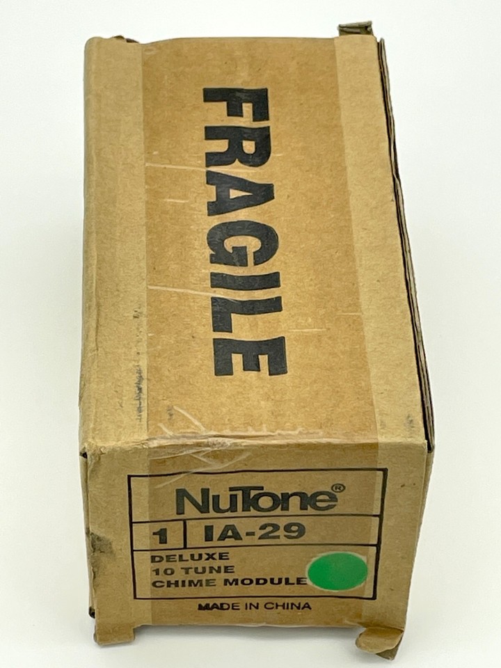 NEW Nutone IA-29 DELUXE Chime Module 3-Door (Front/Rear/Side) Plays 10 ...