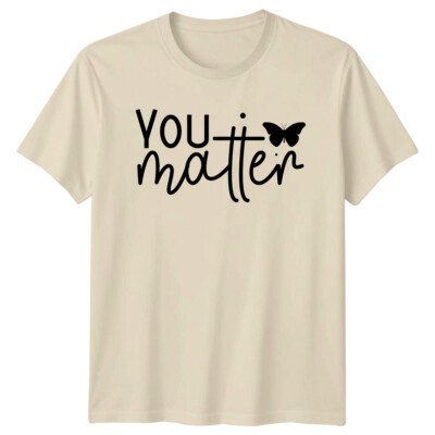You Matter Butterfly Mental Health Awareness T-Shirt Social Cause