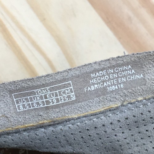 Stivaletti Toms donna 8,5 Maiorca grigio casual punta aperta blocco comfort - Foto 15 di 18